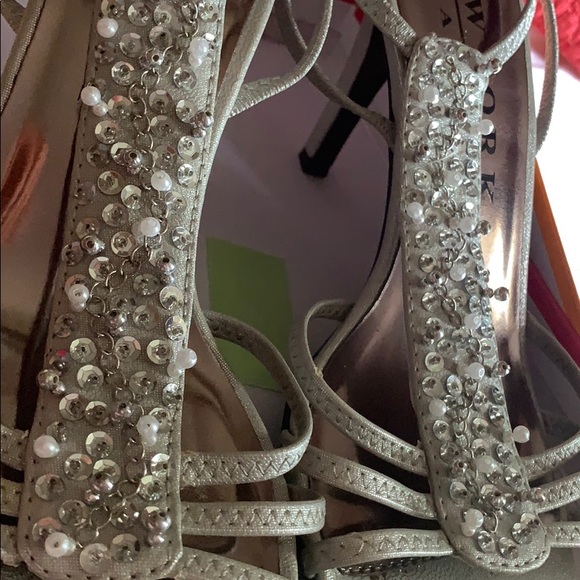 Silver sequined 3-inch heels - Picture 3 of 3